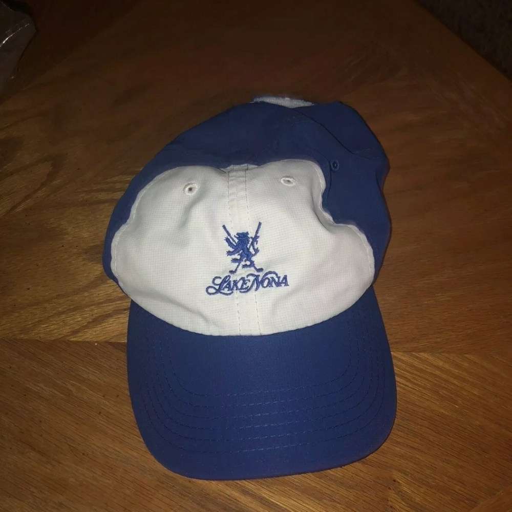 LAKE NONA Hat Cap IMPERIAL Golf TAVISTOCK Blue Whi